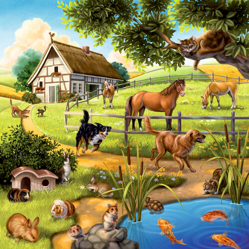 Ravensburger casse-tête Casse-tête 49x3 animaux 4005556092659