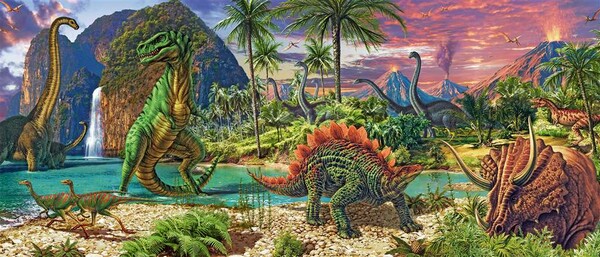Ravensburger Casse-tête 200 L'ère des dinosaures panoramique 4005556127474