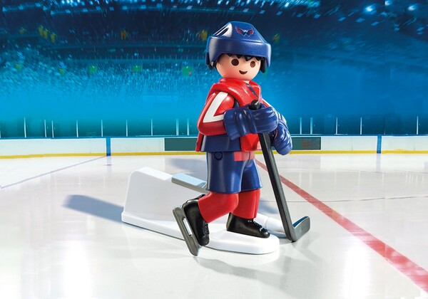 Playmobil Playmobil 9035 LNH Joueur de hockey Capitals de Washington (NHL) (avril 2016) 4008789090355