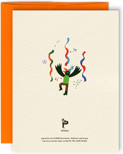Paperole Carte de fête Souris - Mathieu Labrecque 679544000021
