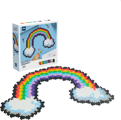 Plus-Plus Plus-Plus Casse-tête Arc-en-ciel par numéros 500pc 5710409106924