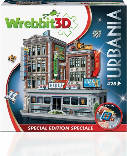 Wrebbit Casse-tête 3D Urbania - Diner -1950 (425pcs) 665541010194