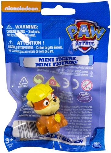 Pat' Patrouille (PAW Patrol) Pat' Patrouille Mini figurine Ruben (Rubble) 4.5cm (PAW Patrol) 778988123737