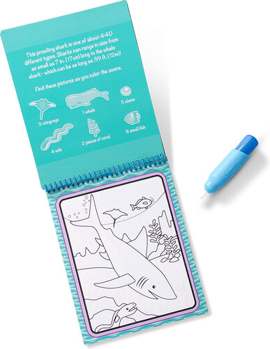 Melissa & Doug water wow - carnet d'activités réutilisable - sous la mer 681147001077
