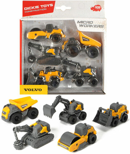 Dickie Toys Camion de micro travailleurs Volvo 9cm 4006333060991