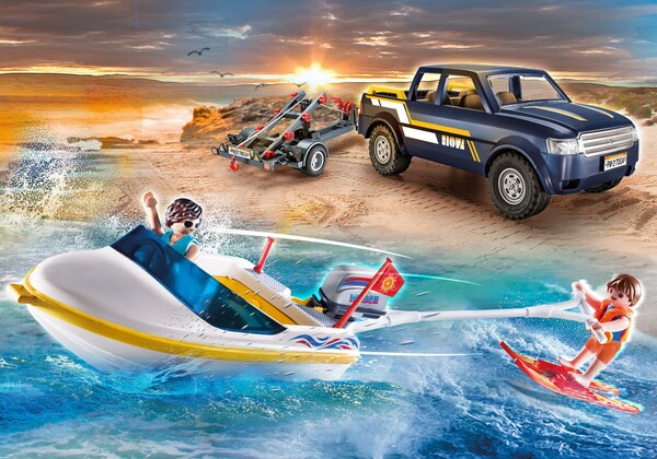 Playmobil Playmobil 70534 Vehicule tout-terrain et bateau (juillet 2021) 4008789705341