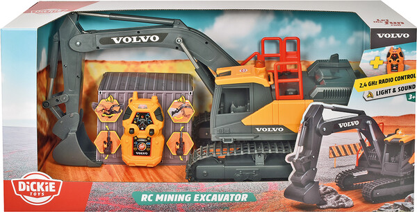 Dickie Toys dickie - volvo excavatrice minière radiocommandée sons et lumières 60 cm 4006333074790