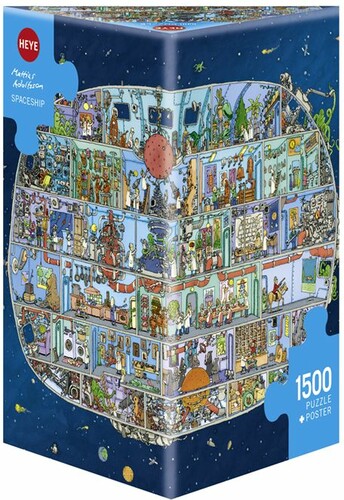 Heye Casse-tête 1500 Spaceship - Adolfsson 4001689298418