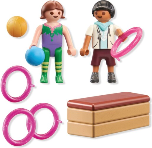 Playmobil Playmobil 71757 Duo d'enfants avec matériel de gymnastique 4008789717573