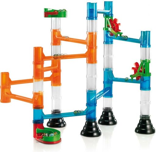 Quercetti Marble Run Transparent Basic (45 pieces) 6546 (fr/en) (parcours de billes) 8007905065464