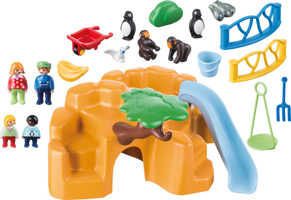 Playmobil Playmobil 9377 1.2.3 Parc animalier 4008789093776