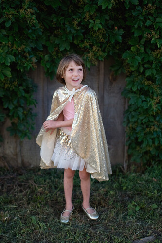 Creative Education Costume Cape à paillettes or, grandeur 5-6 771877509551