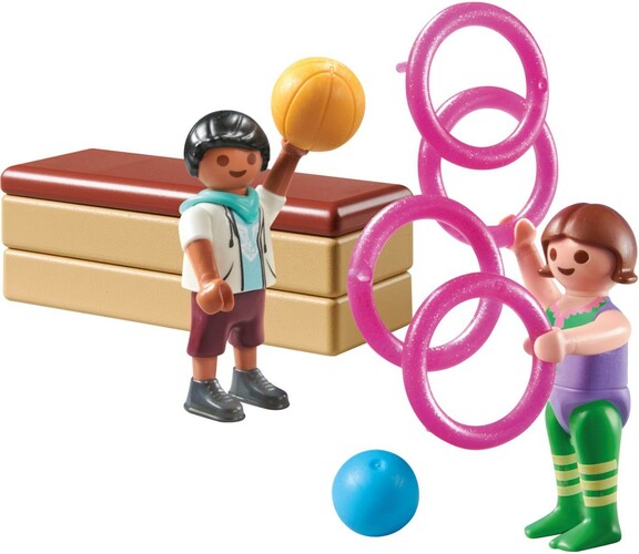 Playmobil Playmobil 71757 Duo d'enfants avec matériel de gymnastique 4008789717573