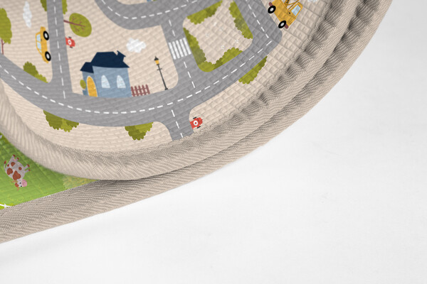 Achoka Tapis réversible Ville/ferme XPE 5414869791552