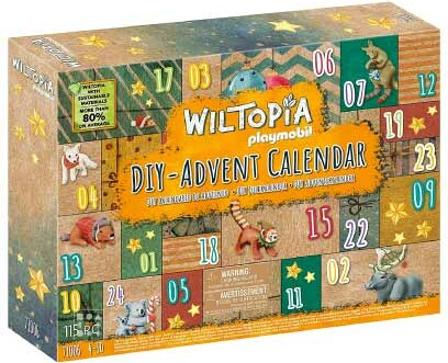 Playmobil Playmobil 71006 Calendrier de l'Avent - wiltopia DIY Tour du monde des animaux -Wiltopia 4008789710062