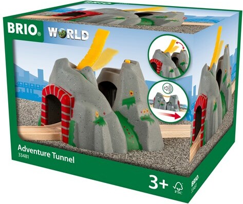 Brio Train Brio Train en bois Tunnel d'aventures 33481 7312350334814