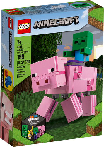 LEGO LEGO 21157 Minecraft Bigfigurine cochon et bébé zombie 673419319010