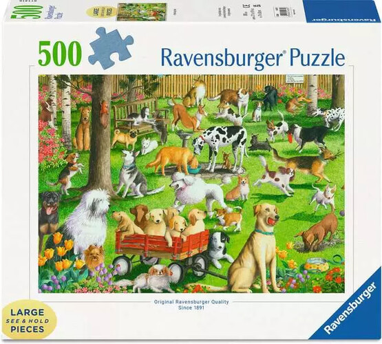 Ravensburger casse-tete Casse-tête 500 Large Au parc du chien 4005556148707