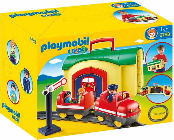 Playmobil Playmobil 6783 1.2.3 Train avec gare transportable (sep 2014) 4008789067838