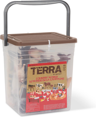 Terra terra - les animaux de la ferme en seau 062243413641