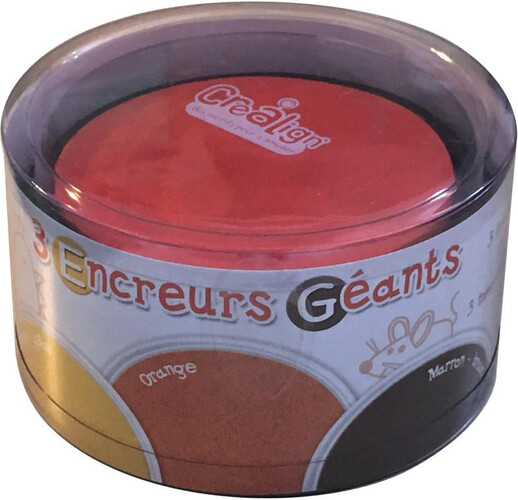 Créa Lign' Encreurs géants ronds 3# jaune-orange-marron 3760119710661