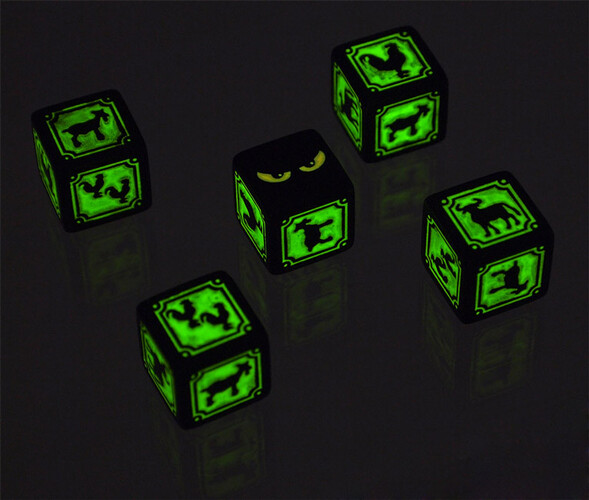 Steve Jackson Games Chupacabra Survive the Night dice (en) 837654321959