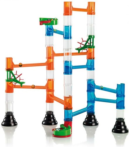 Quercetti Marble Run Transparent Basic (45 pieces) 6546 (fr/en) (parcours de billes) 8007905065464