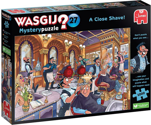 Jumbo Casse-tête 1000 Wasgij Mystery #27 Un rasage de très près 8710126003596