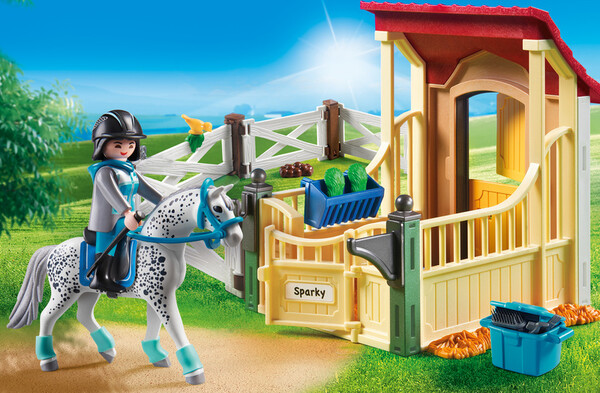 Playmobil Playmobil 6935 Box avec cavalière et cheval Appaloosa 4008789069351