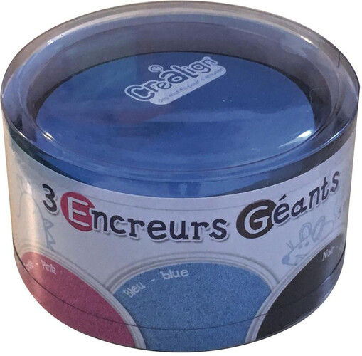 Créa Lign' Encreurs géants ronds 3# rose-bleu-noir 3760119710548