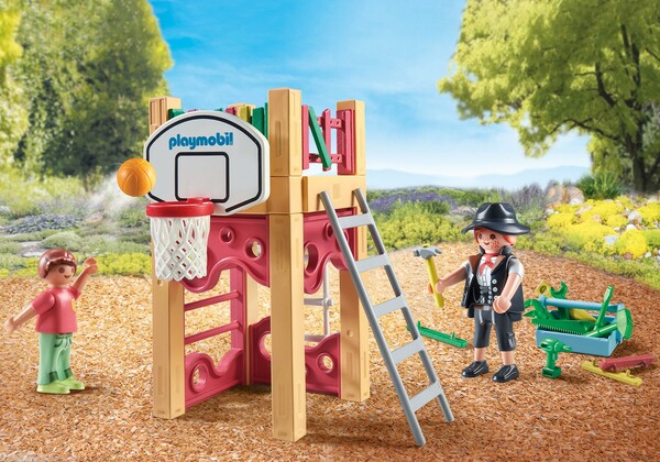 Playmobil Playmobil 71475 Starter Pack: Charpentier avec tourelle de jeux 4008789714756