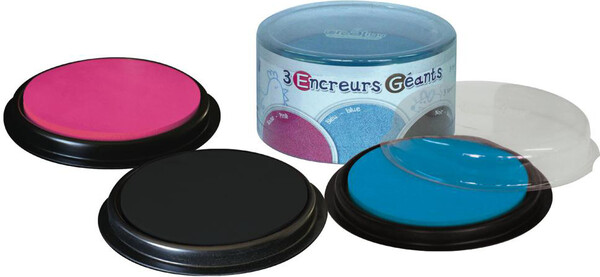 Créa Lign' Encreurs géants ronds 3# rose-bleu-noir 3760119710548