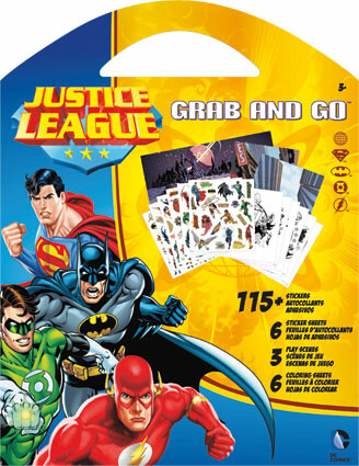 Trends International Autocollants de voyage super-héros La Ligue des justiciers, 15 pages (Justice League) (fr/en) 042692028801