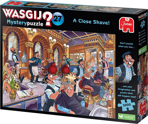 Jumbo Casse-tête 1000 Wasgij Mystery #27 Un rasage de très près 8710126003596