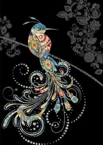 Bug Art Carte fête Jewels oiseau du paradis sans texte 5033678111513