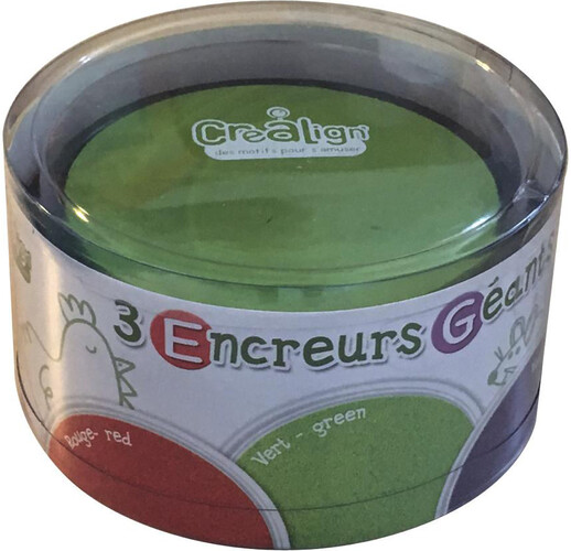 Créa Lign' Encreurs géants ronds 3# rouge-vert-violet 3760119710654