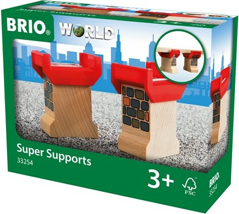 Brio Train Brio Train en bois Supports de pont 33254 7312350332544