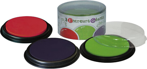 Créa Lign' Encreurs géants ronds 3# rouge-vert-violet 3760119710654