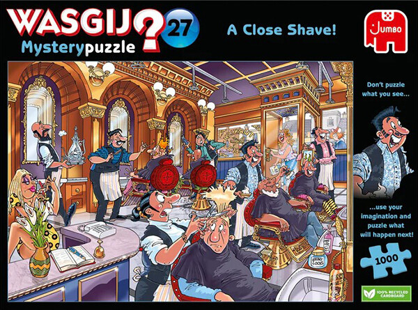 Jumbo Casse-tête 1000 Wasgij Mystery #27 Un rasage de très près 8710126003596