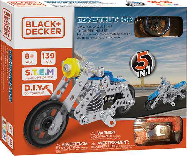 Constructor Constructor Ensemble 5 modèles en 1 Moto 139 pièces 7290115142594
