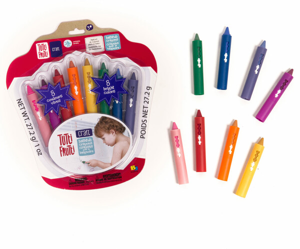 Tutti Frutti Crayons de bain Tutti frutti, ensemble de 8 (fr/en) 061404151088