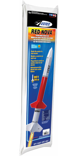 Estes RED NOVA ROCKET MODEL KIT, skill 2 047776072664