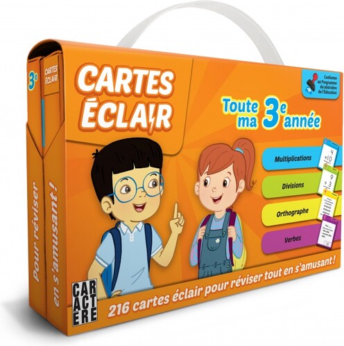 Caractère Cartes éclair - Toute ma 3e année 9782897422479