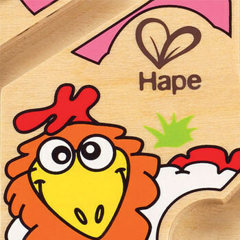 Hape Labyrinthe à billes ferme ludique en bois avec baguette aimantée 6943478003903