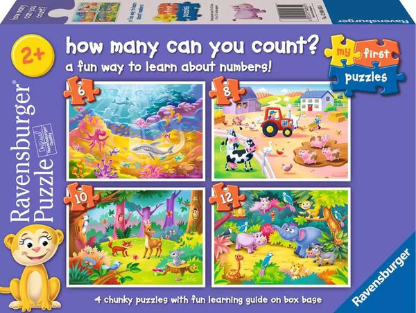 Ravensburger casse-tête Casse-tête 6-8-10-12 progressif How many can you count? 4005555040651