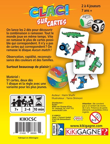Kikigagne? Clac sur Cartes (fr) 721450083831