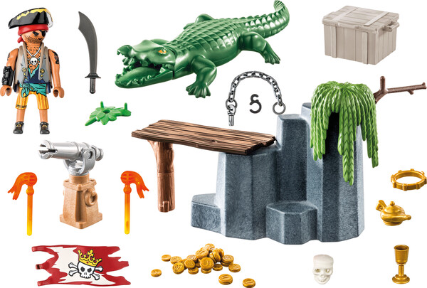 Playmobil Playmobil 71473 Starter Pack: Pirate avec alligator 4008789714732