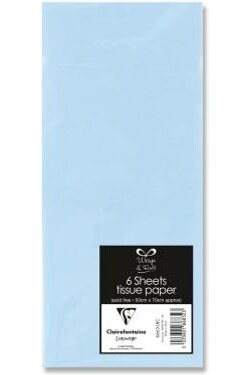 Lamarche Importation Papier de soie sachet 6 feuilles 50 x 70 cm bleu ciel 5033601868323