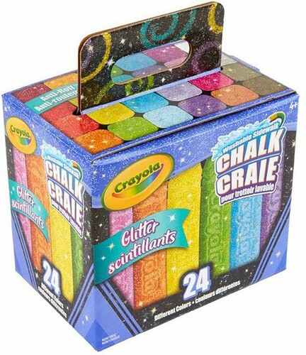 Crayola Craies de trottoir scintillantes ensemble de 24 071662518301