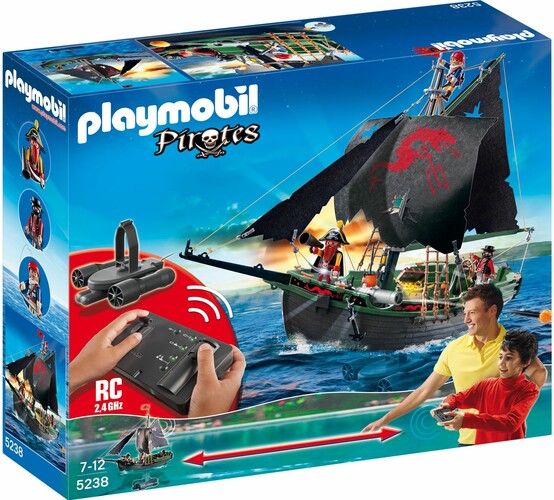 Playmobil Playmobil 5238 Bateau des corsaires avec moteur submersible radiocommandé (RC) (juin 2014) 4008789052384